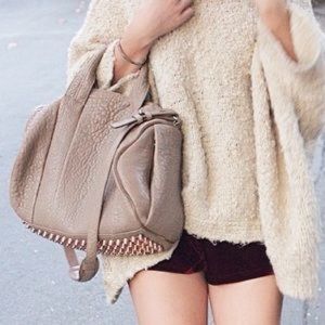 Alexander Wang Rocco Latte w Rose Gold Hardware